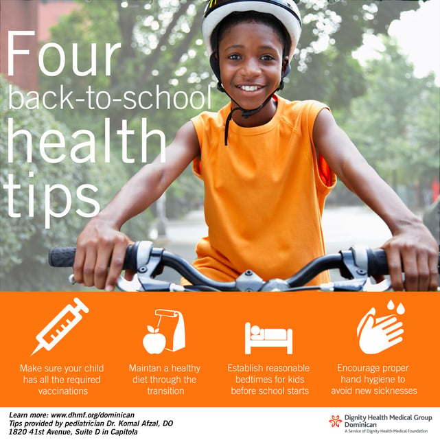 Tips for back-to-school health