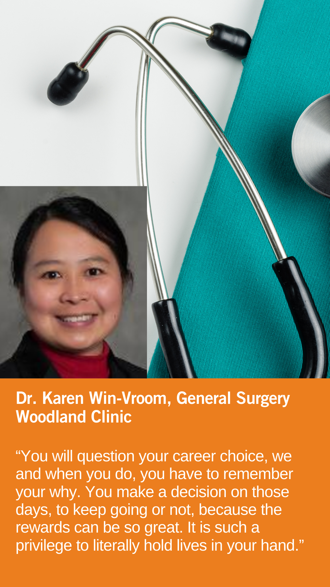 Karen Win-Vroom, MD, General Surgery, Woodland Clinic